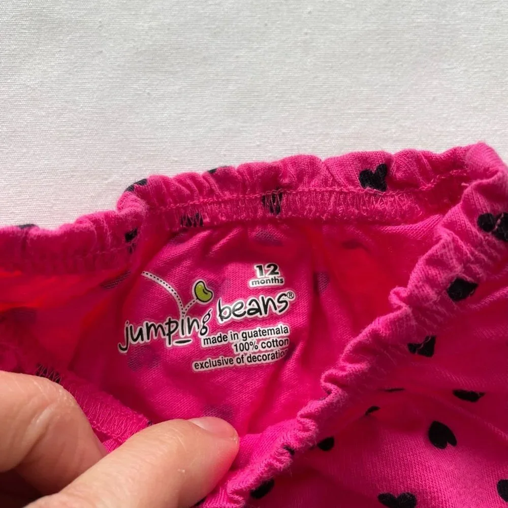 Jumping Beans Pink Polka Dot Crown Shirt size 12 Months - Picture 4 of 5